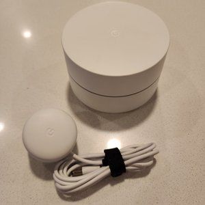 Google WIFI Access Point Router GJ2CQ WIFI Google Mesh Single Puck w/ Power Cord